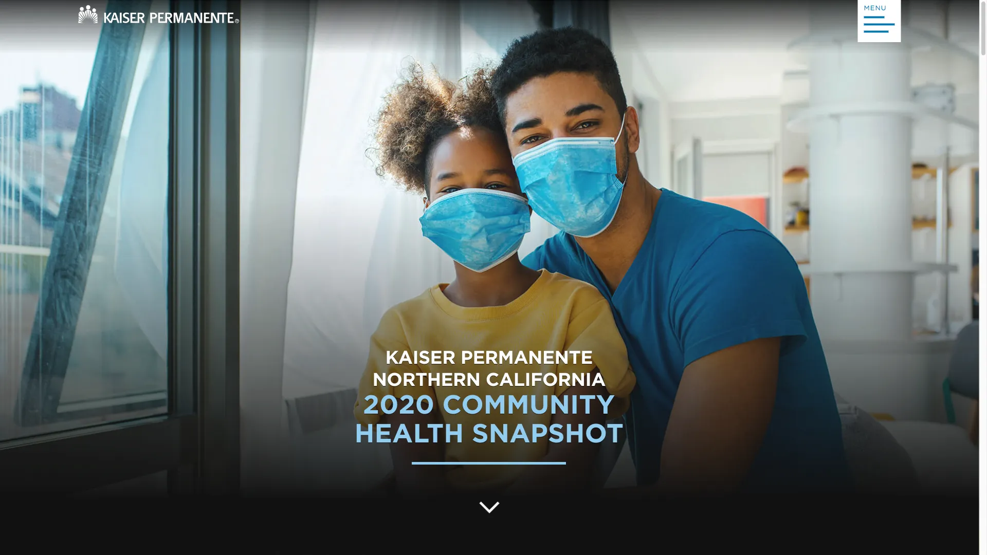 Entry screen of 2020 Community Health Snapshot