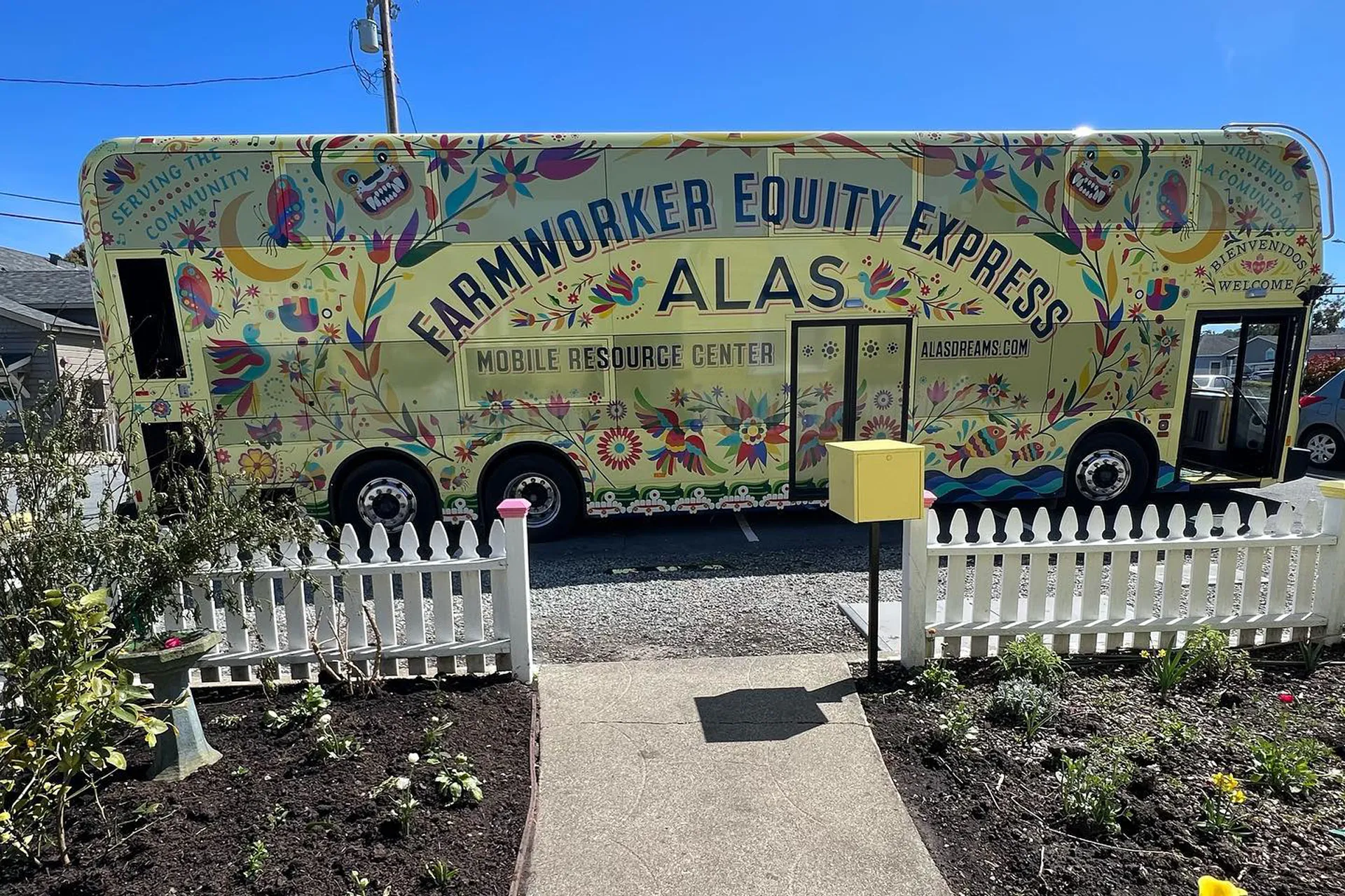 Alas Farmworker Equity Express mobile resource center bus